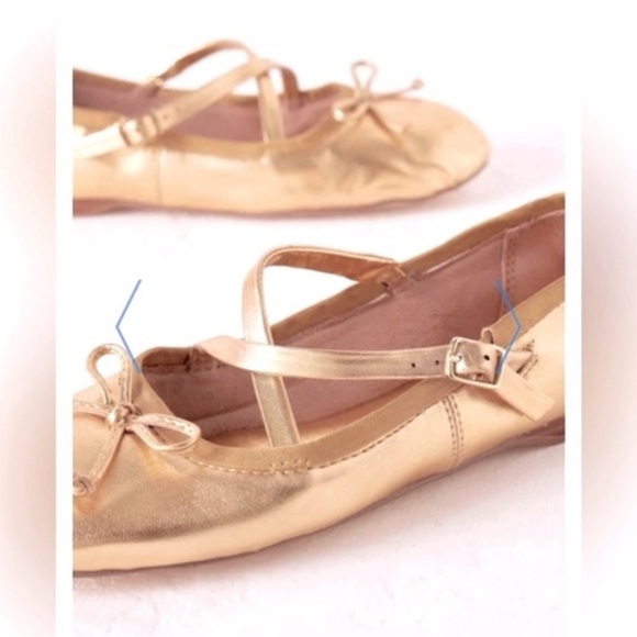 Anthropologie Circus Ny by Sam Edelman Zuri Satin Cross-Strap Ballet Flats 9M - Picture 3 of 15